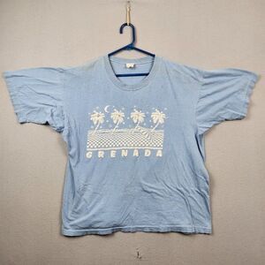 Vintage Grenada West Indies T Shirt Size L Single Stitch